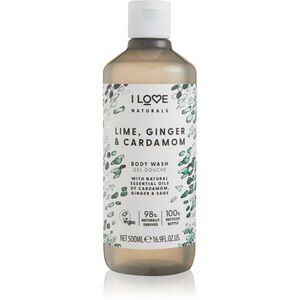 I Love Naturals Lime, Ginger & Cardamom tusfürdő gél 500 ml kép
