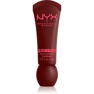 NYX Professional Makeup Smushy Matte Lip Balm ajakbalzsam matt hatással árnyalat Smudge Fudge 8 ml kép