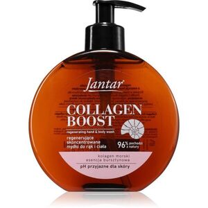 Farmona Jantar Collagen Boost tusfürdő gél kézre és testre 400 ml kép