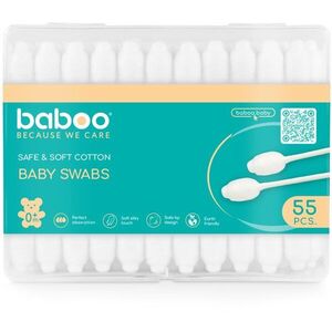 Baboo Baby Swabs fültisztítók gyermekeknek születéstől kezdődően 55 db kép