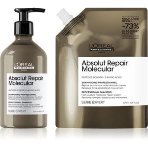 L’Oréal Professionnel Serie Expert Absolut Repair Molecular takarékos kiszerelés a károsult hajra kép
