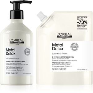 L’Oréal Professionnel Serie Expert Metal Detox takarékos kiszerelés a károsult hajra kép