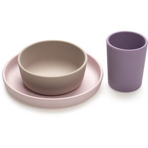 Melii Feeding Set etetőkészlet Pink, Purple, Grey 3 db kép