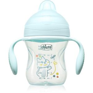 Chicco Transition Cup 4m+ gyakorlóbögre fogantyúval Teal 1 db kép