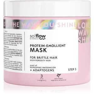 so!flow High Porosity Hair Protein-Emollient Mask erősítő maszk a töredezett, károsult hajra 400 ml kép