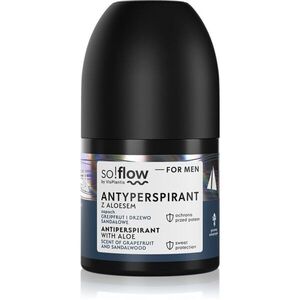 so!flow Men Antiperspirant golyós dezodor roll-on uraknak Aloe scent of Grapefruit and Sandalwood 50 ml kép