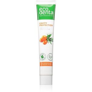 Ecodenta Cavity Protection felpezsdítő fogkrém fogkő ellen homoktövissel 75 ml kép