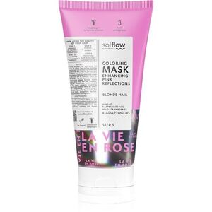 so!flow Coloring Mask Blonde Hair intenzív színező pakolás árnyalat Pink 200 ml kép