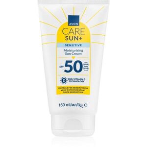Avon Care Sun + Sensitive hidratáló naptej az érzékeny arcbőrre SPF 50 150 ml kép