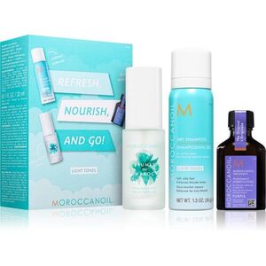 Moroccanoil Refresh, Nourish, and Go! (Light Tones) szett szőke hajra hölgyeknek kép