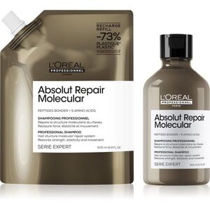 L’Oréal Professionnel Serie Expert Absolut Repair Molecular takarékos kiszerelés a károsult hajra kép