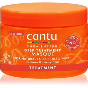 CANTU Shea Butter Deep Treatment Mask mélyen regeneráló maszk a hullámos és göndör hajra 340 g kép