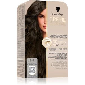 Schwarzkopf Creme Supreme tartós hajfesték árnyalat 5-1 Cool Light Brown 60 ml kép