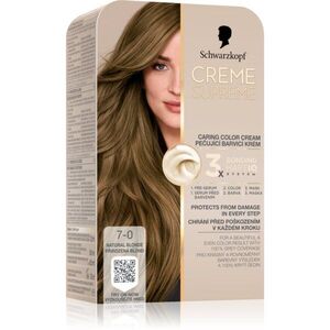 Schwarzkopf Creme Supreme tartós hajfesték árnyalat 7-0 Natural Blonde 60 ml kép