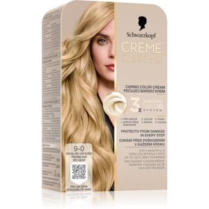 Schwarzkopf Creme Supreme tartós hajfesték árnyalat 9-0 Natural Very Light Blonde 60 ml kép