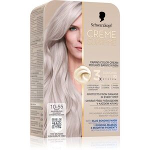 Schwarzkopf Creme Supreme tartós hajfesték árnyalat 10-55 Cool Silverblond 60 ml kép