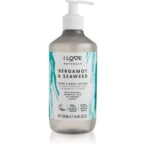 I Love Naturals Bergamot & Seaweed kéz és testápoló krém 500 ml kép