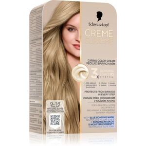 Schwarzkopf Creme Supreme tartós hajfesték árnyalat 9-16 Cool Ash Very Light Blonde 60 ml kép