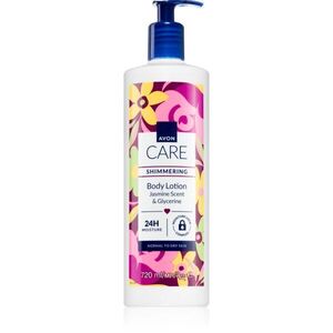 Avon Care Jasmine Scent & Glycerine csillogó tej normál és száraz bőrre 720 ml kép