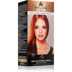 Kallos Glow Lasting Cream Colour tartós hajfesték árnyalat Corall Red 60 ml kép