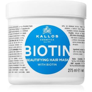 Kallos KJMN Professional Biotin maszk a gyenge, vékony és rakoncátlan hajra 275 ml kép