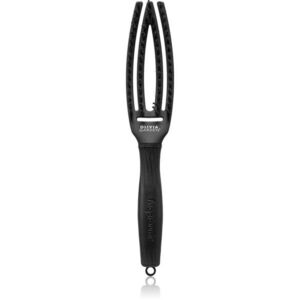 Olivia Garden Fingerbrush Boar & Nylon hajkefe nejlon- és vaddisznósörtékkel Full Black S 1 db kép