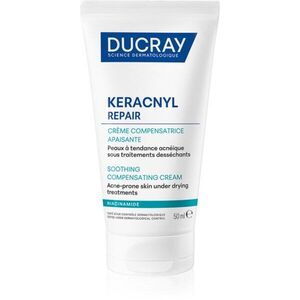 Ducray Keracnyl Repair Soothing Compensating Cream nyugtató és hidratáló krém az aknéra hajlamos érzékeny bőrre 50 ml kép
