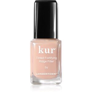 LONDONTOWN Kur Tinted Fortifying Ridge Filler alap körömlakk a száraz törékeny körmökre árnyalat Apricot Beige 12 ml kép