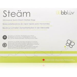 BBLÜV Steäm sterilizációs zacskók mikrohullámú sütőbe 24 x 21 cm 6 db kép