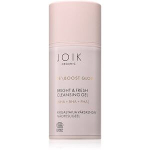 JOIK Organic Re-Boost Glow frissítő tisztító arcgél hámlasztó hatással 100 ml kép
