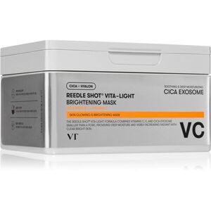 VT Cosmetics Reedle Shot Vita-Light Brightening Mask fehérítő gézmaszk C vitamin nagy csomagolás 30 db kép
