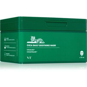 VT Cosmetics Cica Daily Soothing Mask intenzíven hidratáló maszk nyugtató hatással nagy csomagolás 30 db kép