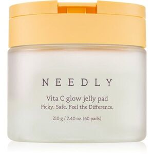 NEEDLY Vita C Glow Jelly Pad tisztító vattakorong az élénk bőrért C-vitaminnal 60 db kép
