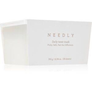 NEEDLY Daily Toner Mask hidratáló gézmaszk nyugtató hatással nagy csomagolás 30 db kép
