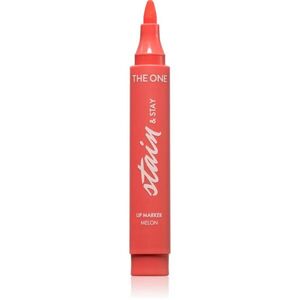 Oriflame The One Stain & Stay hosszan tartó rúzs filctoll forma árnyalat Melon 2.5 g kép