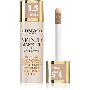 Dermacol Infinity Magas fedésű alapozó SPF 15 árnyalat 1.5 Ivory 20 g kép