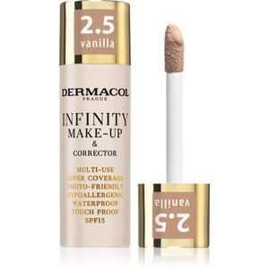 Dermacol Infinity Magas fedésű alapozó SPF 15 árnyalat 2.5 Vanilla 20 g kép