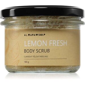 Almara Soap Body Scrub cukros test peeling narancsbőrre illattal Lemon Fresh 180 g kép