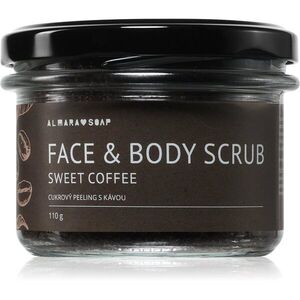 Almara Soap Face & Body Scrub cukros peeling testre és arcra illattal Sweet Coffee 110 g kép