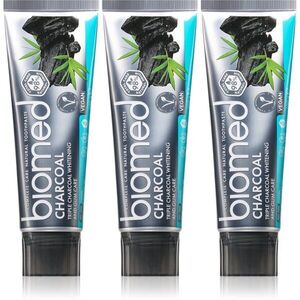 Biomed Charcoal fehérítő fogkrém aktív szénnel kép