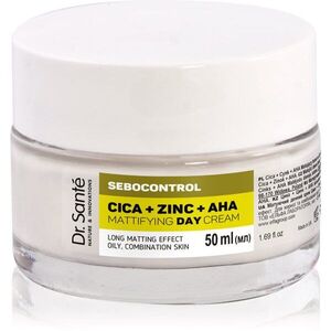 Dr. Santé Sebocontrol Cica + Zinc + AHA mattító nappali krém zsíros bőrre 50 ml kép