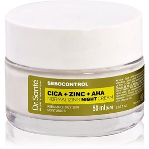 Dr. Santé Sebocontrol Cica + Zinc + AHA faggyúmirigyek működését normalizáló éjszakai krém 50 ml kép