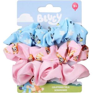 Disney Bluey Scrunchies szatén gumigyűrű gyermekeknek 3y+ 3 db kép