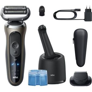 Braun Series 7 72-C7200cc elektromos borotválkozó készülék tisztító- és töltőállomással Gold 1 db kép