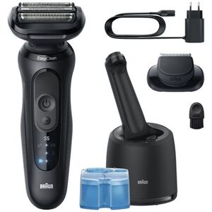 Braun Series 5 52-N7200cc elektromos borotválkozó készülék tisztító- és töltőállomással SmartCare Black 1 db kép
