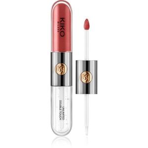KIKO Milano Unlimited Double Touch hosszantartó folyékony rúzs fénnyel árnyalat 108 Satin Currant Red 6 ml kép