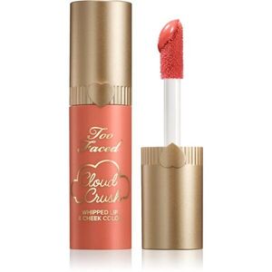 Too Faced Cloud Crush Whipped Lip & Cheek Color folyékony arcpirosító az arcra és a szájra árnyalat Peach Blur 4.3 g kép