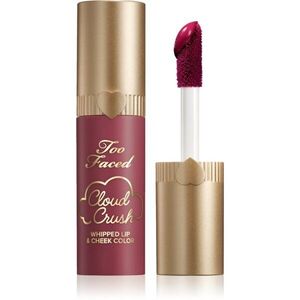 Too Faced Cloud Crush Whipped Lip & Cheek Color folyékony arcpirosító az arcra és a szájra árnyalat Hopeful Romantic 4.3 g kép