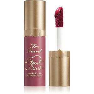Too Faced Cloud Crush Whipped Lip & Cheek Color folyékony arcpirosító az arcra és a szájra árnyalat Bed of Roses 4.3 g kép