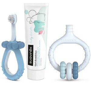 Suavinex Baby & Kids My First Dental Care Set ajándékszett újszülötteknek és kisgyermekeknek Blue kép